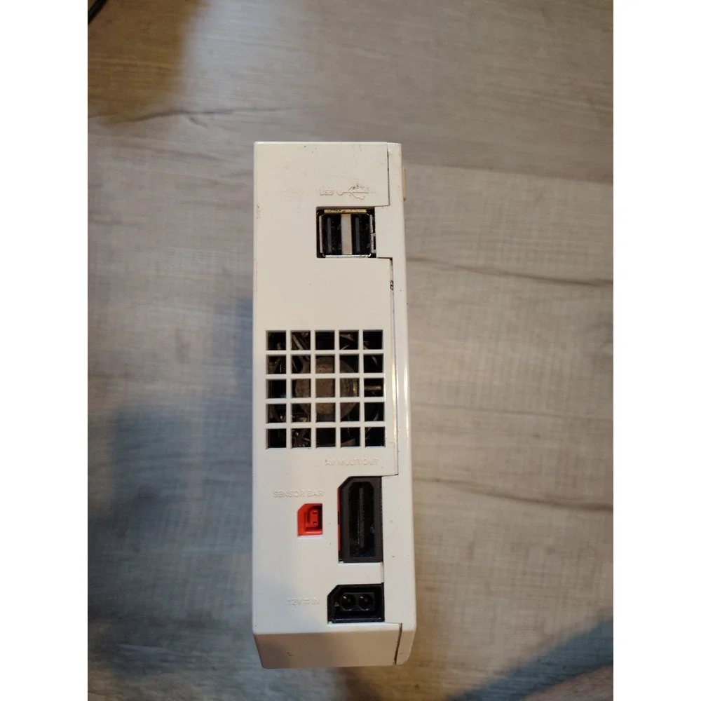 Nintendo Wii Video Game Console ONLY White RVL-00l Tested and Working No Control